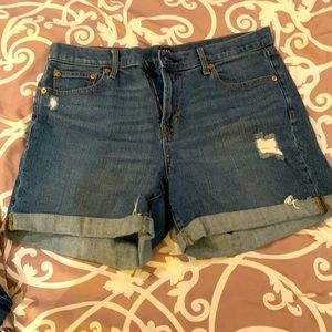 Gap, distressed denim shorts